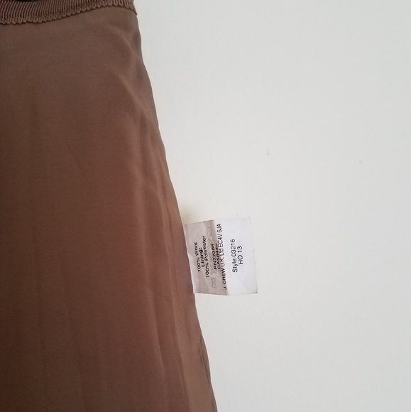 J Crew No.2 double-serge wool skirt, 00P, camel - Picture 7 of 8